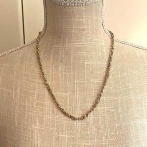Unique "X" Style Gold Tone 21" Chain